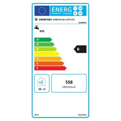 Pojemnościowy podgrzewacz wody 15 l 1.5 kW elektryczny 3100855 Ariston Dune