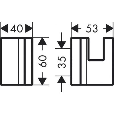 Axor Universal Rectangular 42611000 wieszak