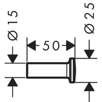 Axor Universal Circular wieszak na ręcznik biały mat 42811700