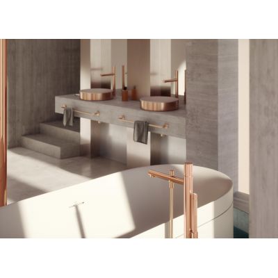 Umywalka 60x40 cm prostokątna nablatowa biała-dwukolorowa-brąz/beż 42004140 Axor Suite