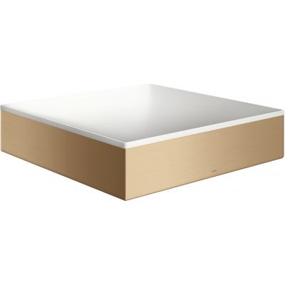 Umywalka 40x40 cm kwadratowa nablatowa biała-dwukolorowa-brąz/beż 42003140 Axor Suite