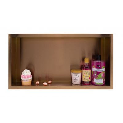 Półka wnękowa 60 cm miedziana OBCO4 Balneo Wall-Box One Copper/Miedź