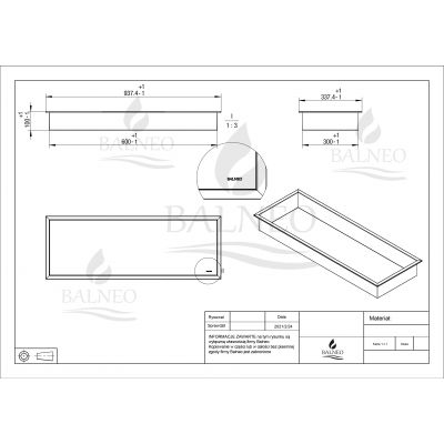 Półka wnękowa 90 cm miedziana OBCO6 Balneo Wall-Box One Copper/Miedź