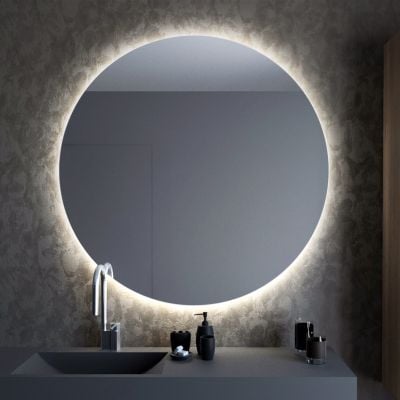 Lustro 60x60 cm okrągłe z oświetleniem 5904107913322 Baltica Design Bright
