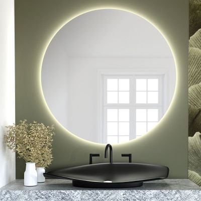 Lustro 70x70 cm okrągłe z oświetleniem 5904107913346 Baltica Design Bright