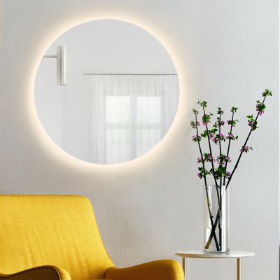 Lustro 70x70 cm okrągłe z oświetleniem 5904107913346 Baltica Design Bright