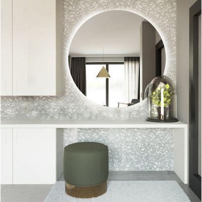 Lustro 80x80 cm okrągłe z oświetleniem 5904107913384 Baltica Design Bright