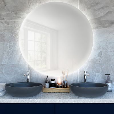 Lustro 90x90 cm okrągłe z oświetleniem 5904107913391 Baltica Design Bright
