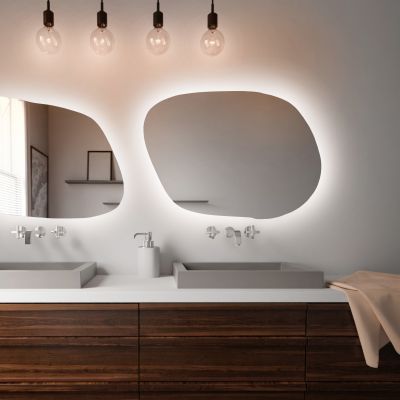 Lustro 60x43 cm z oświetleniem 5904107915098 Baltica Design Bright Stain IV