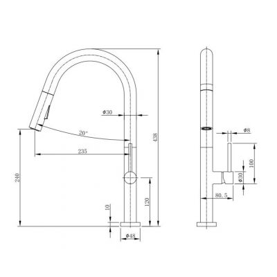 Bateria kuchenna stojąca złoto/stare złoto S130336BG Berg Slim