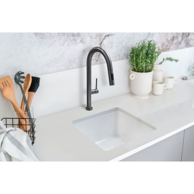 Zlewozmywak ceramiczny 45x45 cm biały BRK22CM Berg Klio