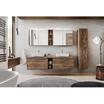 Szafka 35x33x160 cm boczna wisząca dąb SANTAFEOAK8001A1D2S Comad Sante Fe Oak