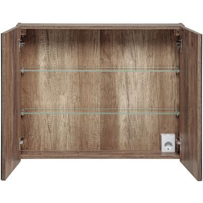 Szafka 80x17x65 cm z lustrem dąb SANTAFEOAK8480A2D Comad Sante Fe Oak