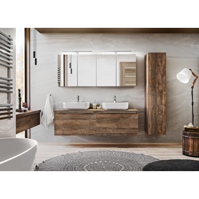 Szafka 80x17x65 cm z lustrem dąb SANTAFEOAK8480A2D Comad Sante Fe Oak