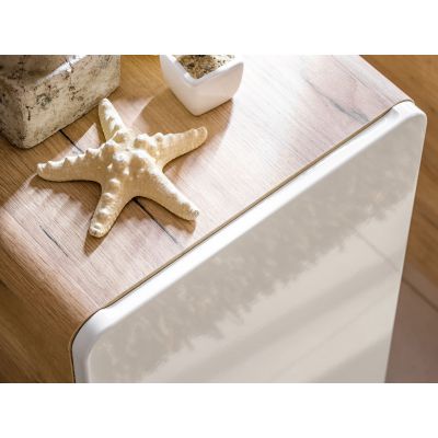 Szafka 35x32x68 cm boczna wisząca biała ARUBAWHITE810FSC Comad Aruba White