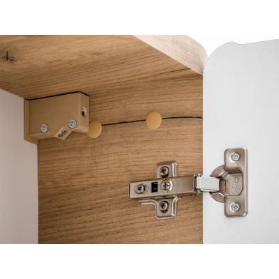 Szafka 35x32x68 cm boczna wisząca biała ARUBAWHITE810FSC Comad Aruba White