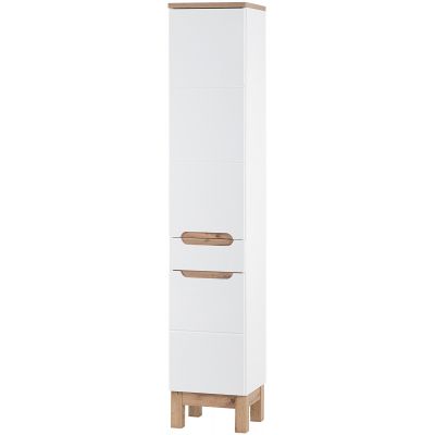 Szafka 35x33x187 cm boczna stojąca biała BALIWHITE800FSC Comad Bali White