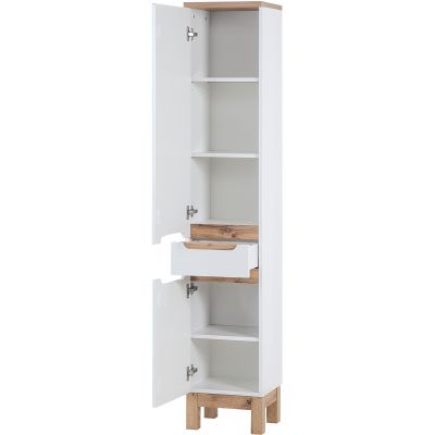 Szafka 35x33x187 cm boczna stojąca biała BALIWHITE800FSC Comad Bali White