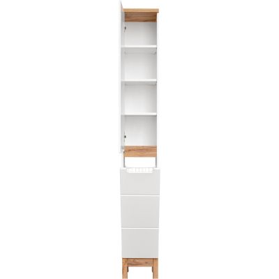 Szafka 35x33x187 cm boczna stojąca biała BALIWHITE804FSC Comad Bali White