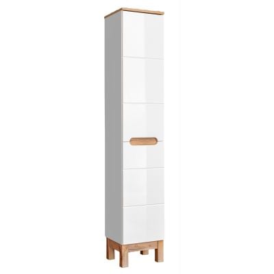 Szafka 35x33x187 cm boczna stojąca biała BALIWHITE804FSC Comad Bali White