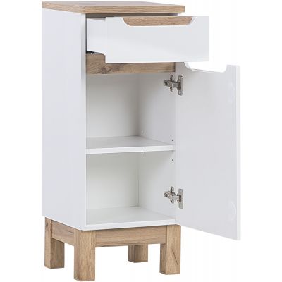 Szafka 35x33x86 cm boczna stojąca biała BALIWHITE810FSC Comad Bali White