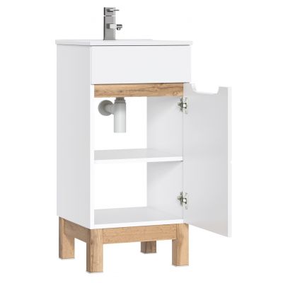 Szafka 40x41x84 cm podumywalkowa stojąca biała BALIWHITE82340CMFSC Comad Bali White