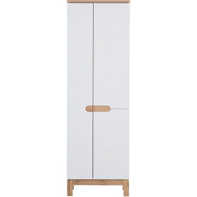 Szafka 60x33x187 cm boczna stojąca biała BALIWHITE900FSC Comad Bali White