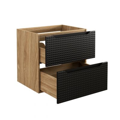 Szafka 60x46x57 cm czarna-dab LUXORBLACK82602S Comad Luxor Black
