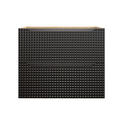 Szafka 70x46x57 cm czarna-dab LUXORBLACK82702S Comad Luxor Black