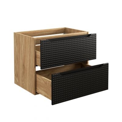 Szafka 70x46x57 cm czarna-dab LUXORBLACK82702S Comad Luxor Black