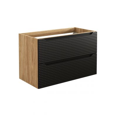 Szafka 90x46x57 cm czarna-dab LUXORBLACK82902S Comad Luxor Black