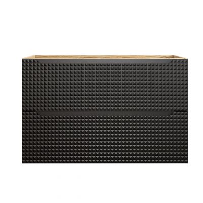 Szafka 90x46x57 cm czarna-dab LUXORBLACK82902S Comad Luxor Black