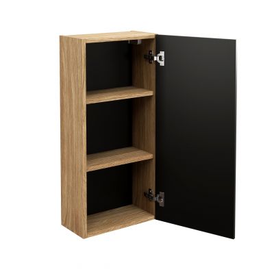 Szafka 35x19x75 cm czarna-dab LUXORBLACK83351D Comad Luxor Black