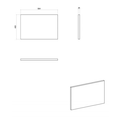 Zestaw Comad NOVABLACKB8960, NOVAOAKA82602D