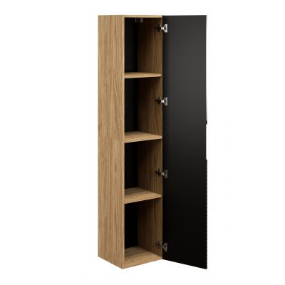 Szafka 35x33x170 cm czarna-dab OCEANBLACK80011D Comad Ocean Black