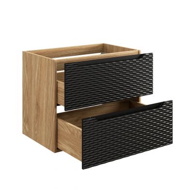 Szafka 70x46x57 cm czarna-dab OCEANBLACK82702S Comad Ocean Black