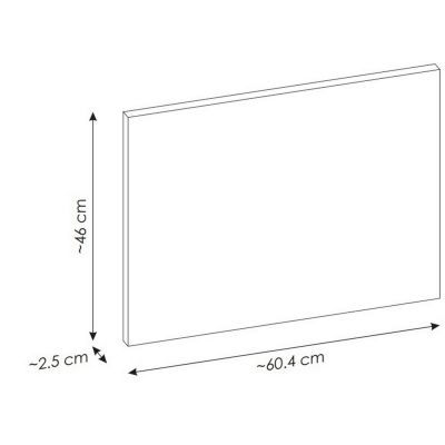 Blat naszafkowy 60.4x46 cm dąb SANTAFEOAK89060A Comad Sante Fe Oak