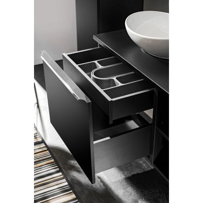 Szafka 80x46x45.6 cm podumywalkowa wisząca czarna SANTAFEBLACK8280B2S Comad Santa Fe Black
