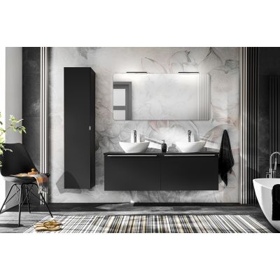Comad Santa Fe Black szafka 35x33x160 cm boczna wisząca czarna SANTA FE BLACK 80-01-B-1D2S
