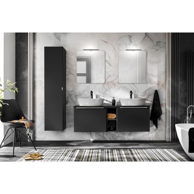 Comad Santa Fe Black szafka 35x33x160 cm boczna wisząca czarna SANTA FE BLACK 80-01-B-1D2S