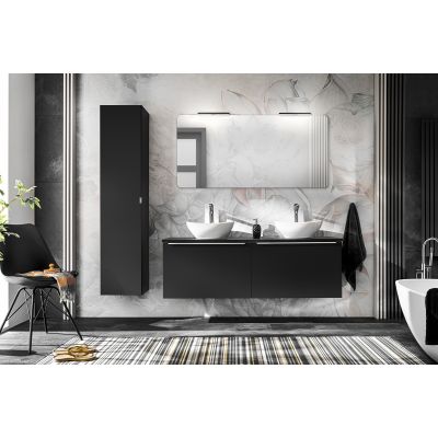 Comad Santa Fe Black szafka 35x33x160 cm boczna wisząca czarna SANTA FE BLACK 80-01-B-1D2S