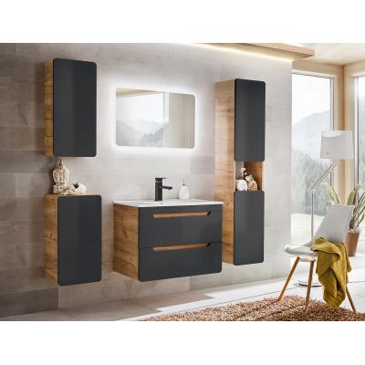 Szafka 60x46x59 cm podumywalkowa stojąca grafitowa ARUBACOSMOS82060CMFSC Comad Aruba Cosmos