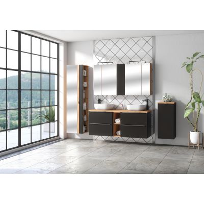 Szafka 80x46x57 cm podumywalkowa wisząca czarna CAPRICOSMOS821FSC Comad Capri Cosmos
