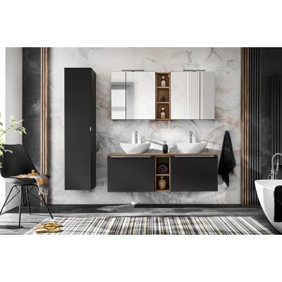 Comad Santa Fe Black szafka 35x33x160 cm boczna wisząca czarna SANTA FE BLACK 80-01-B-1D2S