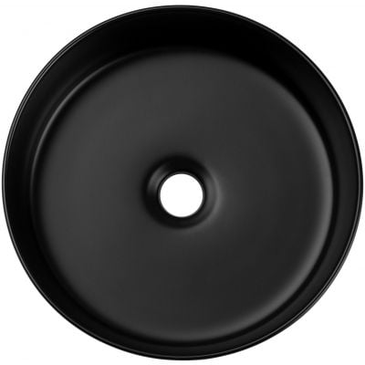 Umywalka 36x36 cm okrągła nablatowa czarna BEYOND2BLACKE6565 Comad Beyond