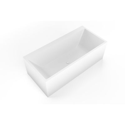 Wanna wolnostojąca 170x80 cm prostokątna biała W1700WRT12ZPRZELEWEM Cristalstone Linea Ideal