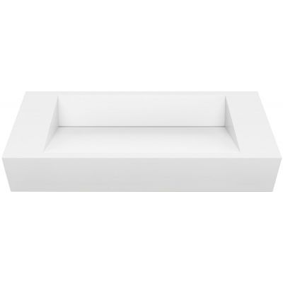 Umywalka 70x30 cm prostokątna nablatowa biała U700MCOLCW Cristalstone Linea Diago