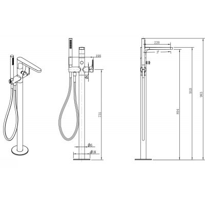 Cersanit Inverto S951286 bateria wannowa