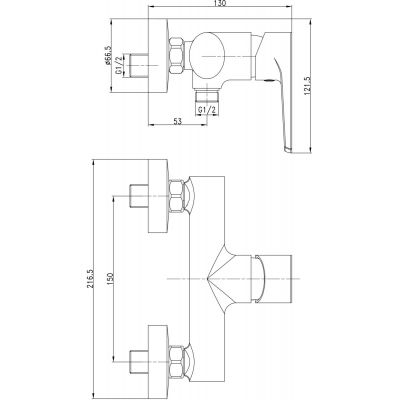 Cersanit Moduo S951353 bateria prysznicowa