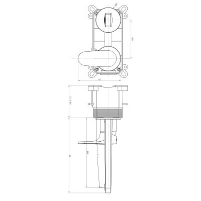 Cersanit Inverto S951299 bateria umywalkowa